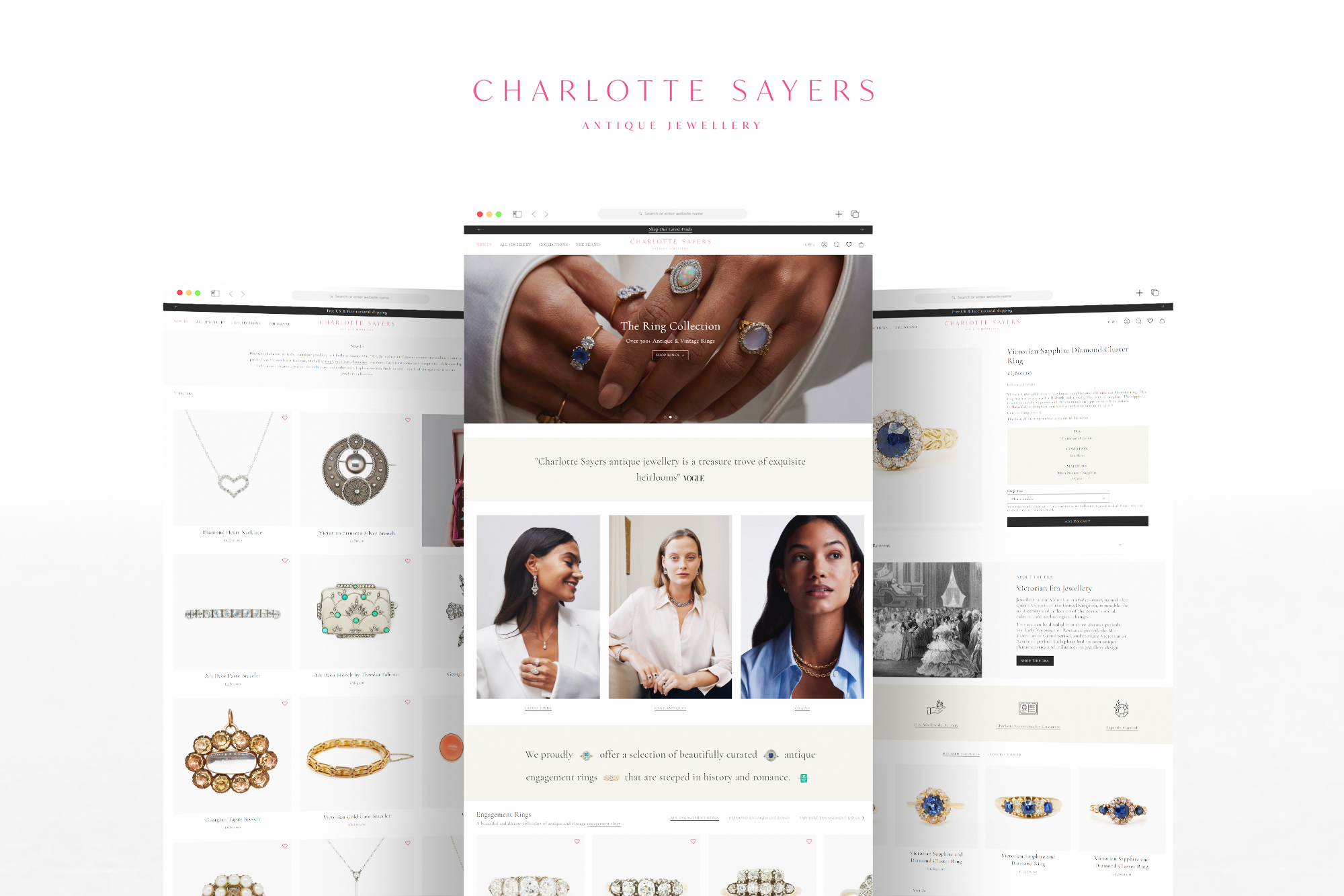 Shopify Web Design for Charlotte Sayers