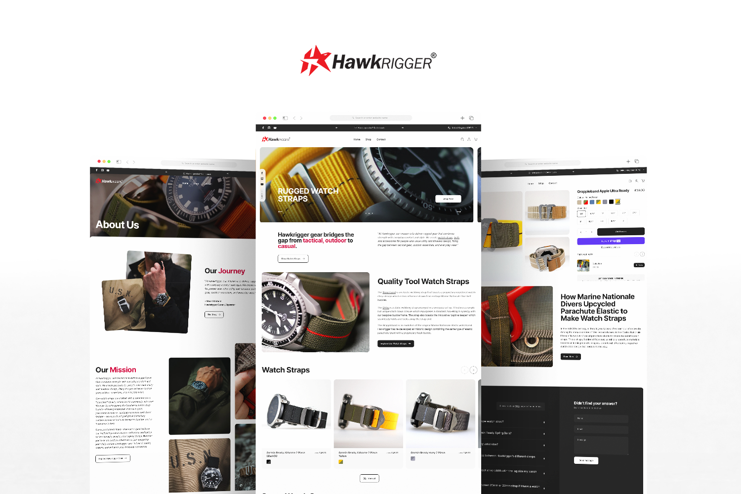 Hawkrigger Shopify Website Design