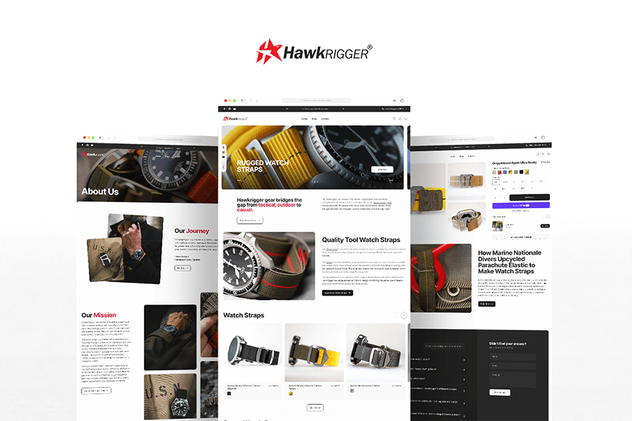 Hawkrigger Shopify Website Design