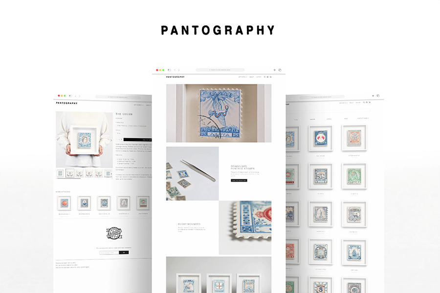 Shopify Web Design for Pantography Artist
