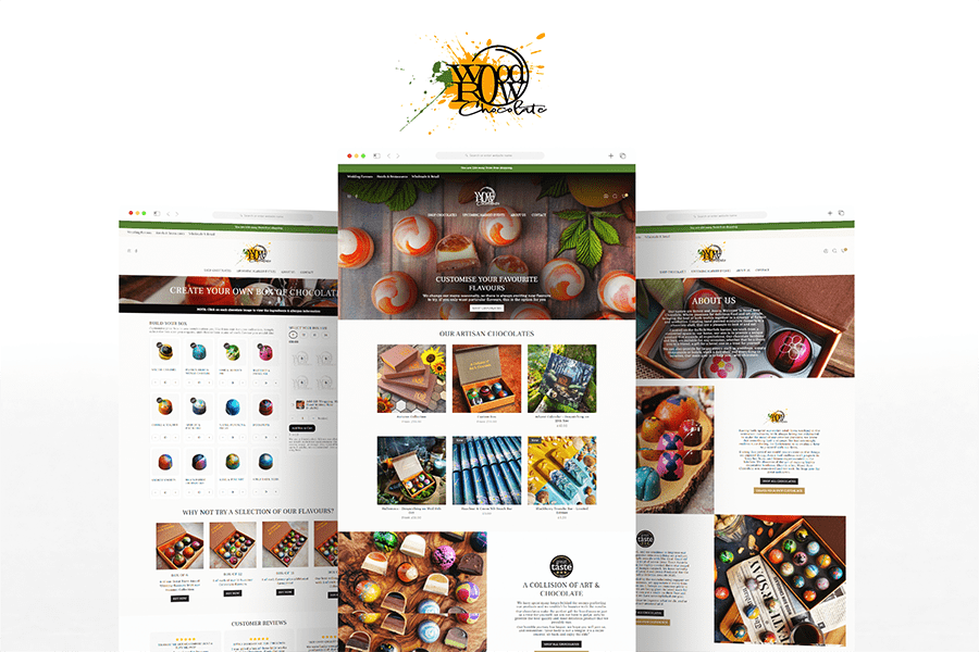 Shopify Web Design for Wood Row Chocolates