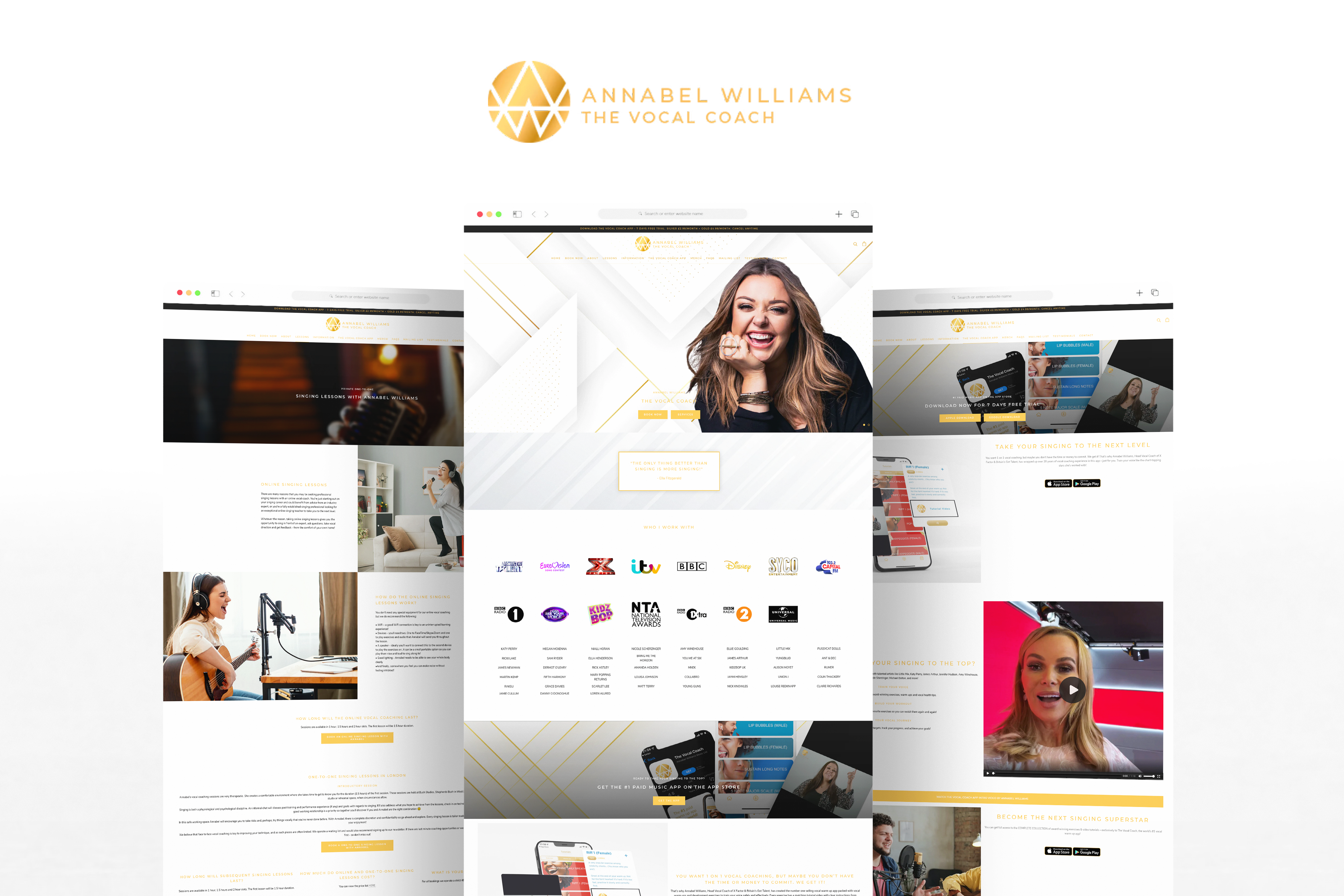 The Vocal Coach, Shopify Web Designer, Fat Buddha Web Design