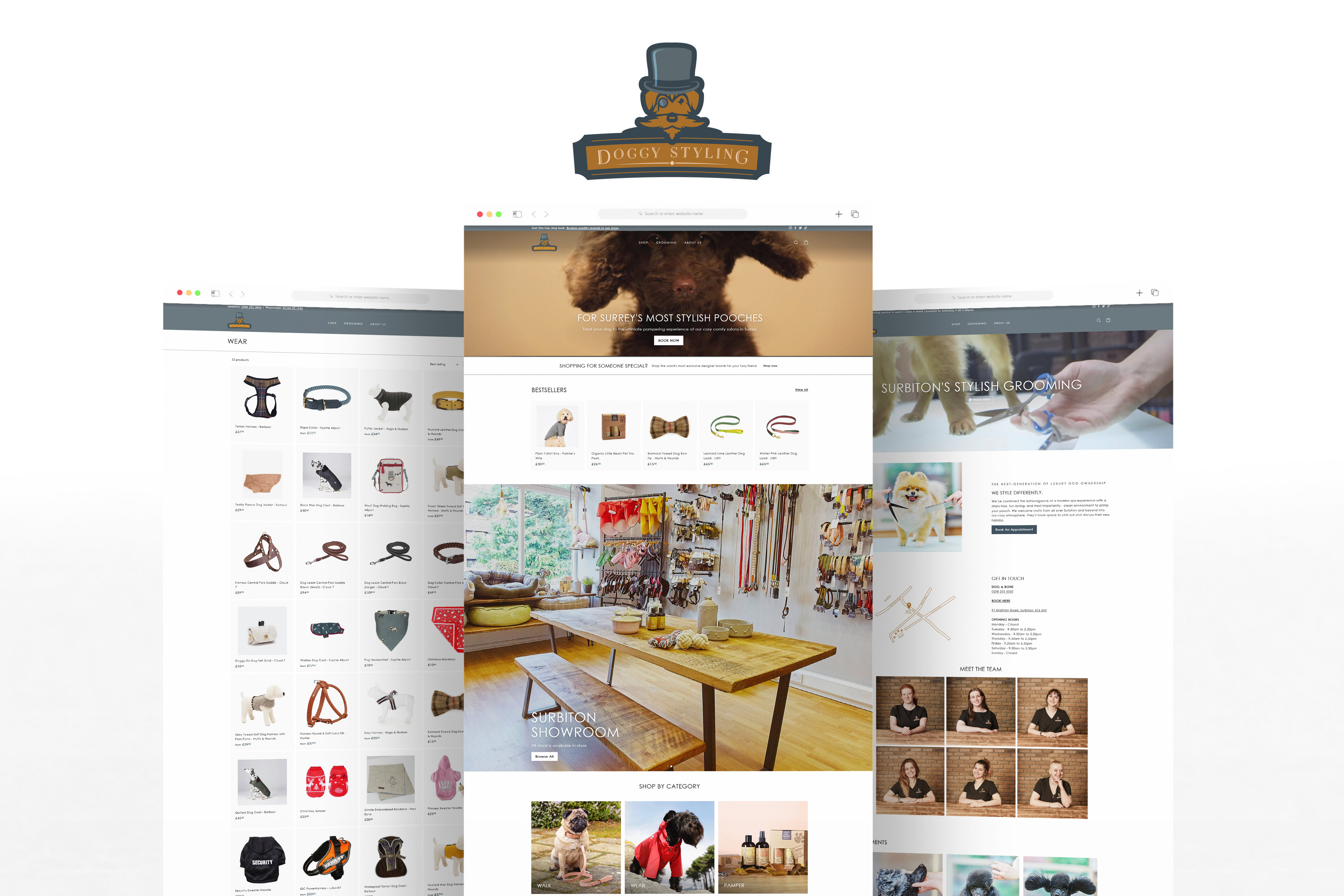 Doggy Styling, Shopify Web Designer, Fat Buddha Web Design