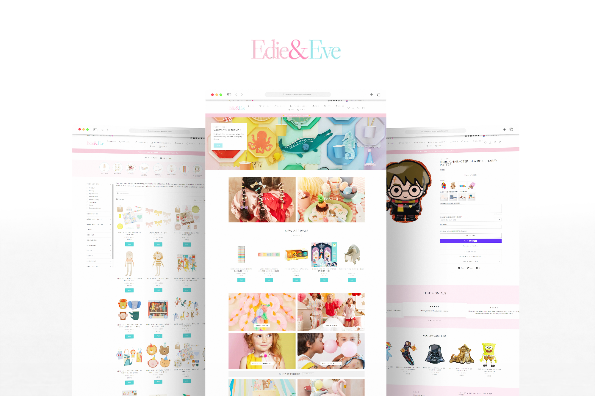 Edie & Eve - Shopify Website by Fat Buddha Web Design
