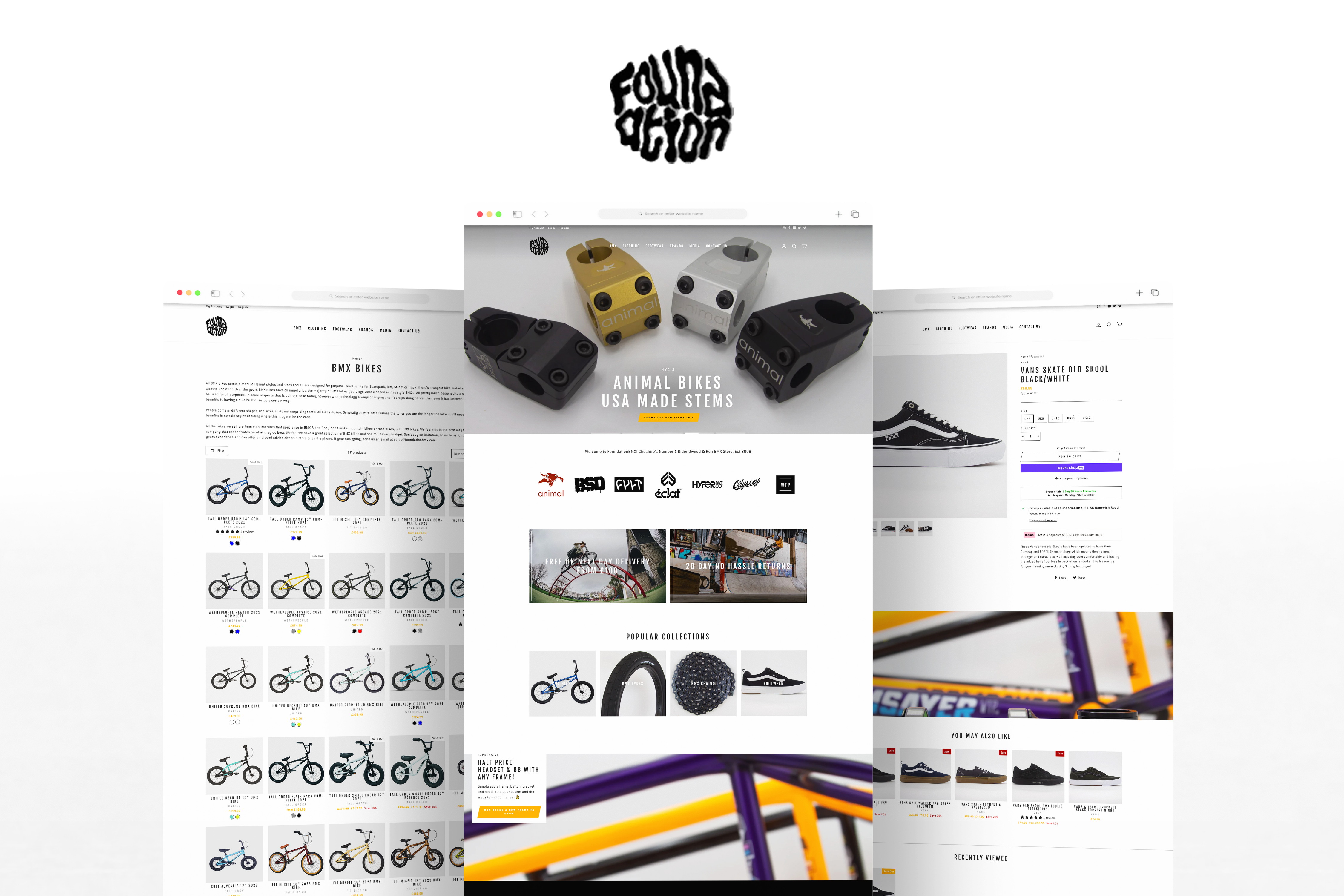 Foundation BMX, Shopify Web Designer, Fat Buddha Web Design