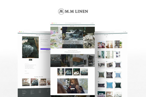 Shopify Web Design for MM Linen