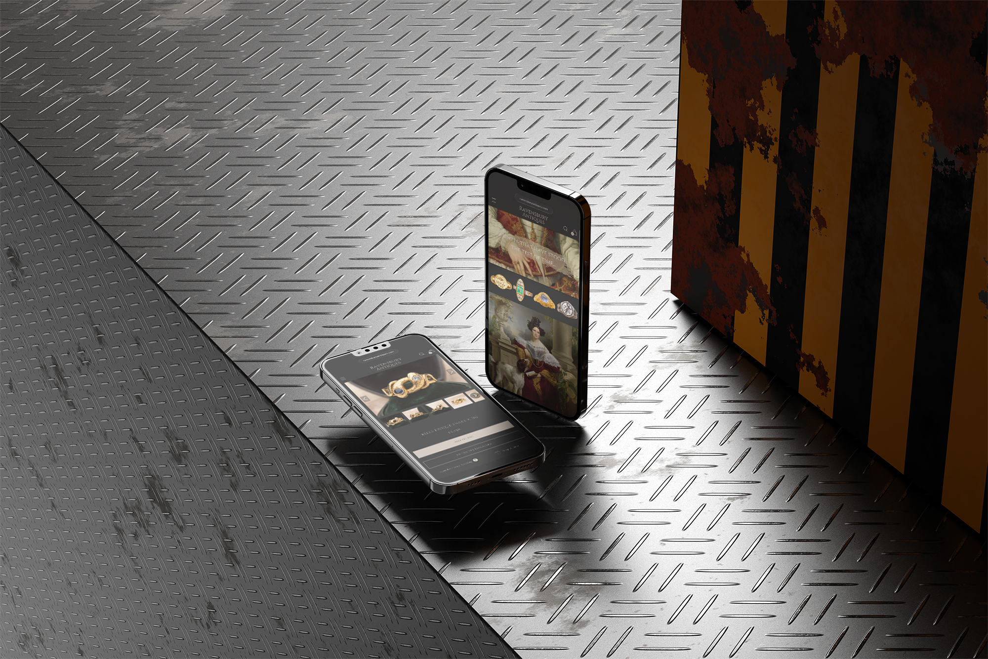 Shopify web design for antique jewellery store