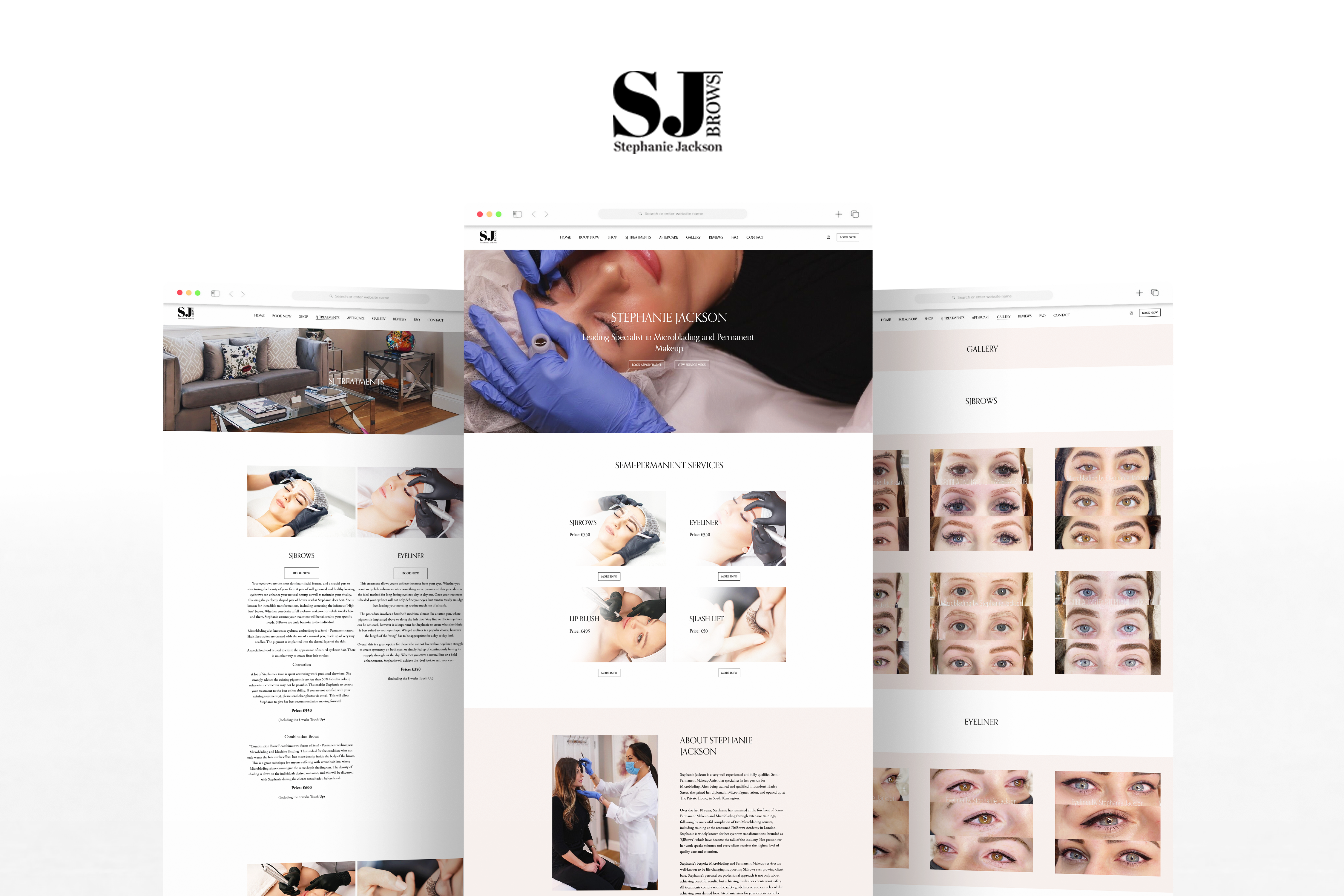 SJBrows, Shopify Web Designer, Fat Buddha Web Design