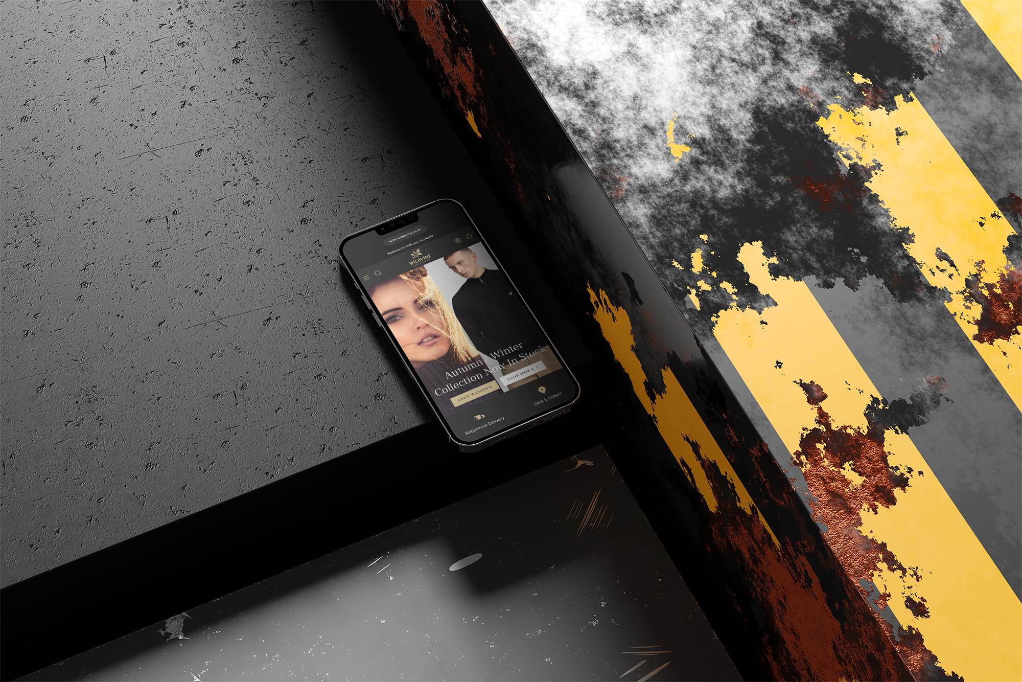 Shopify web design for clothing brand