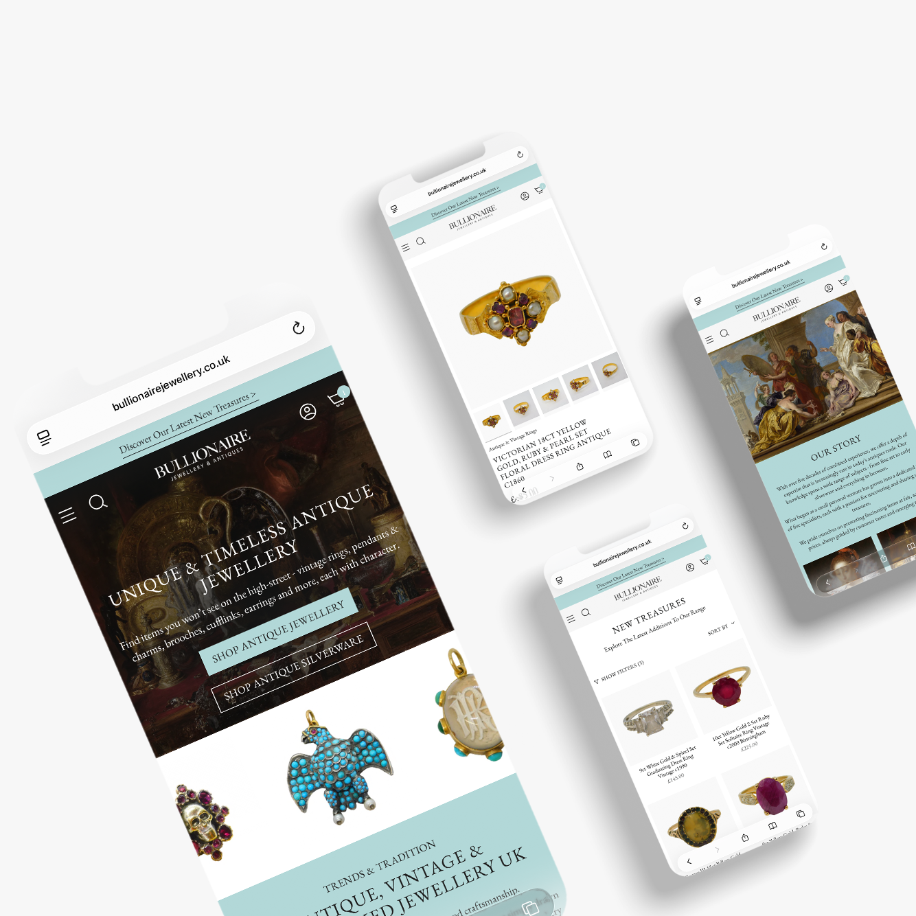 Launching Bullionaire Jewellery & Antiques New Shopify Website