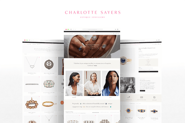Shopify Web Design for Charlotte Sayers