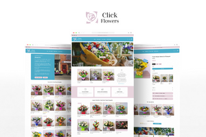 Shopify Web Design for Click Flowers UK