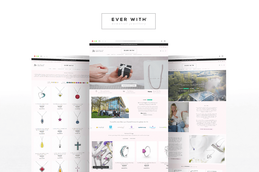 EverWith Memorial Jewellery Shopify Website Design