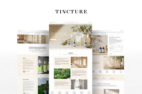 Shopify Website Design for TINCTURE London