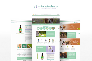 Canine Natural Cures, Shopify Web Designer, Fat Buddha Web Design