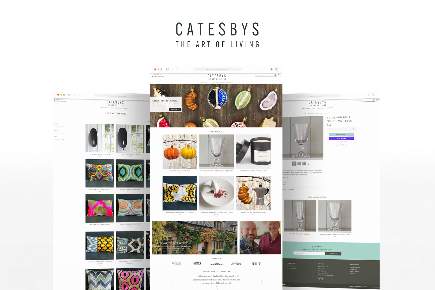 Catesbys, Shopify Web Designer, Fat Buddha Web Design