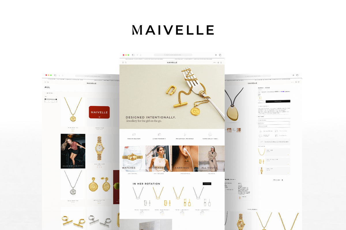 Shopify Website Design for Maivelle