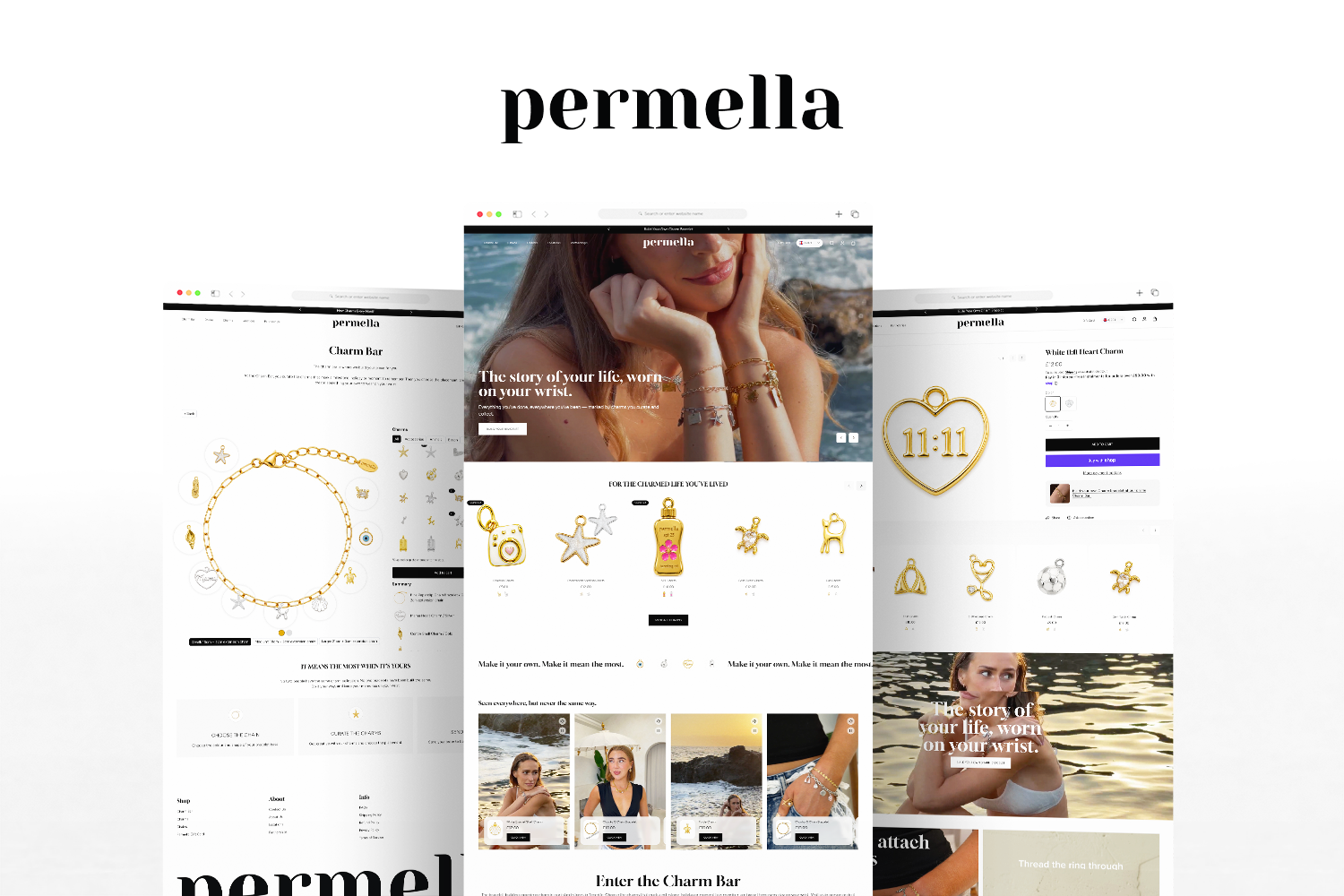 Shopify Web Design for Permella