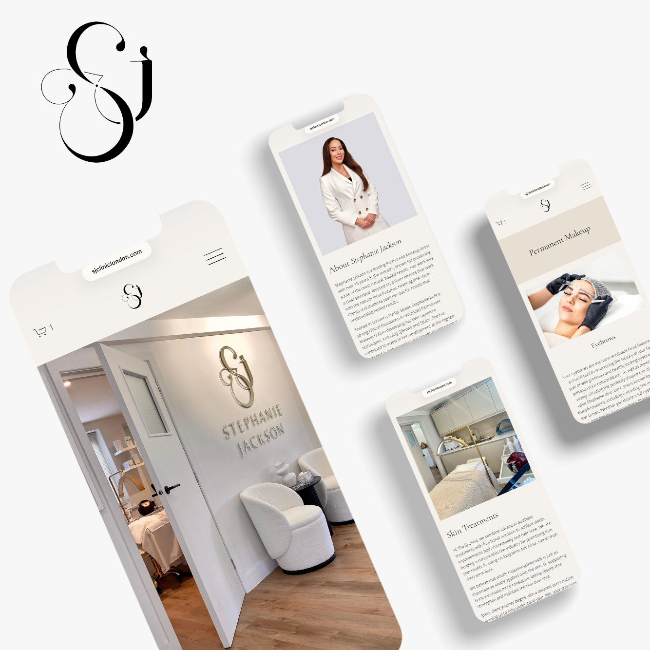Mobile-friendly Squarespace clinic website design