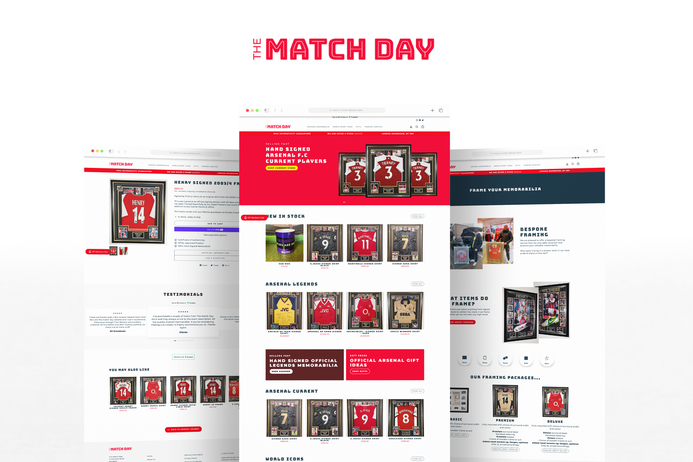 The Match Day, Shopify Web Designer, Fat Buddha Web Design